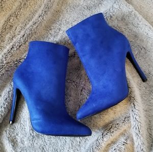 Cobalt Stiletto Booties